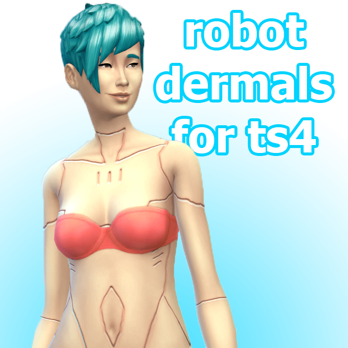 Mod The Sims - Robot Dermal Tattoos
