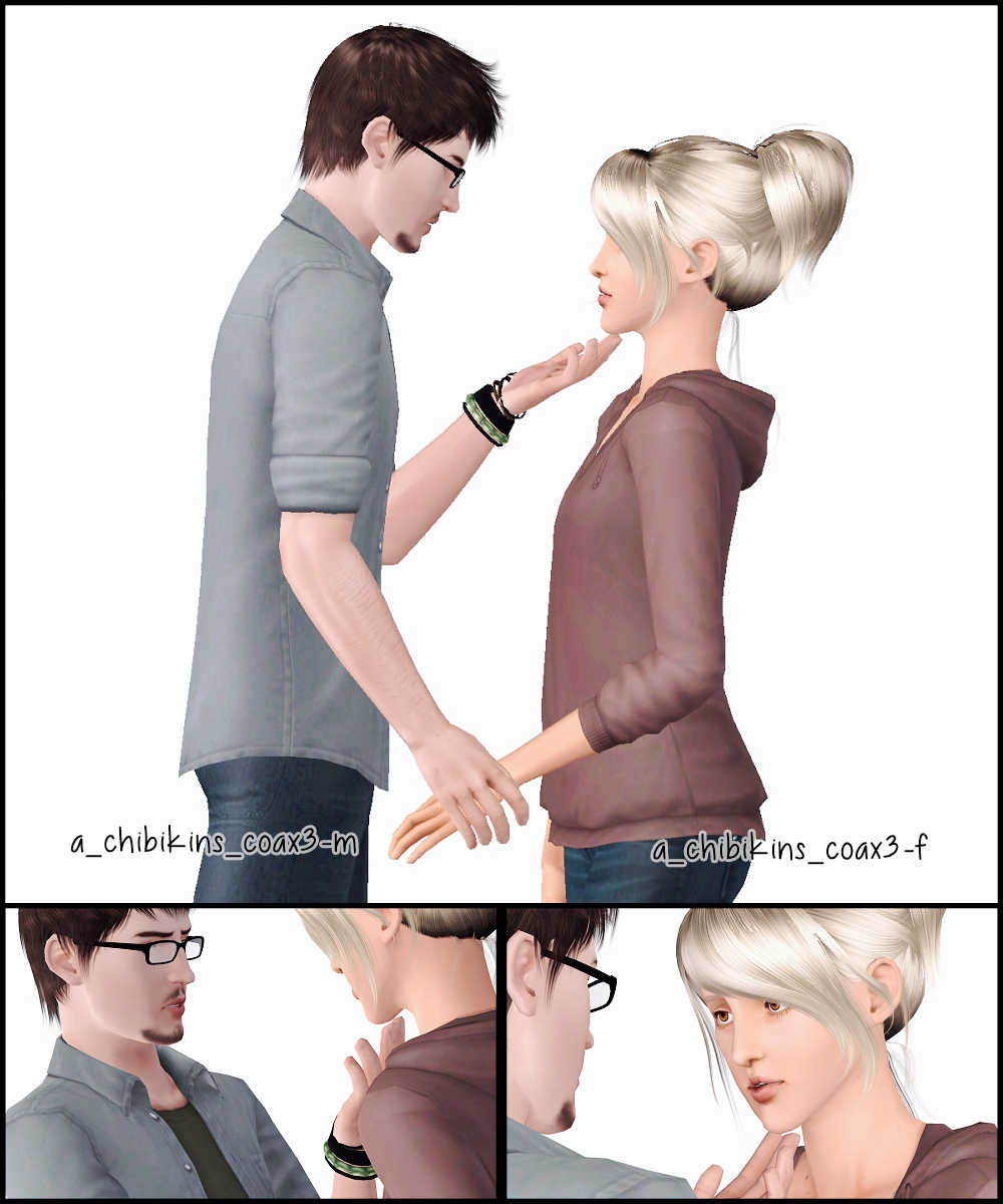 Gay Couple Pose Pack | SimsWorkshop
