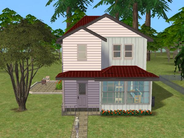 Mod The Sims Small Homes A Two Story Starter No Cc