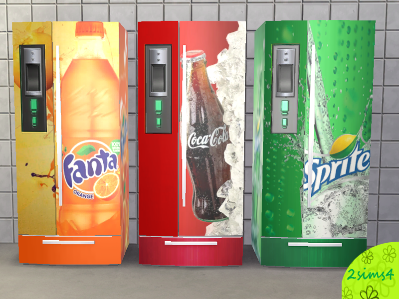 ModTheSims - Fridges with brand Coca cola, Sprite and Fanta