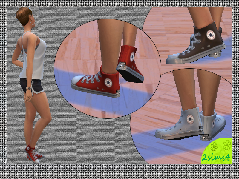 Mod The Sims - 3 Converse All Star