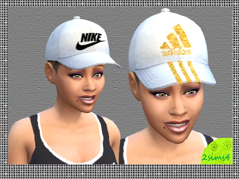 Mod The Sims - 7 brand caps for male and female