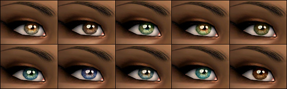 Mod The Sims - Curious eyes (10 colors)