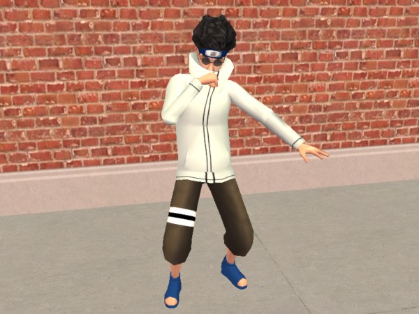 Mod The Sims - Konoha Chuunin/Jounin (outfit)