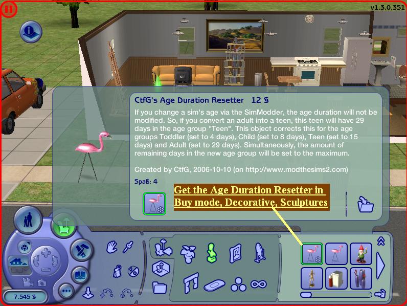 Mod The Sims - Age Duration Resetter