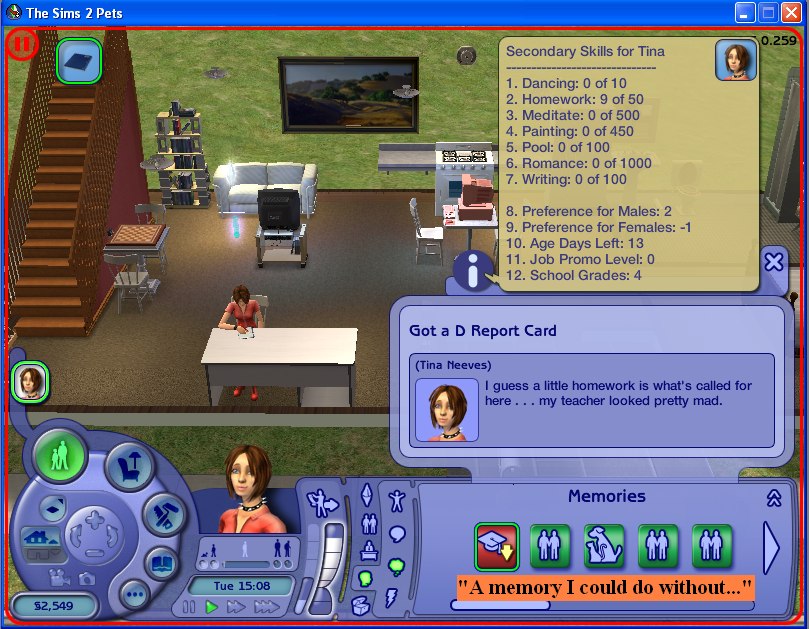 how to do homework in sims 2
