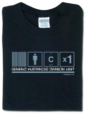 Maak leven conversie Edele Mod The Sims - Think Geek T-Shirts, Generic Humanoid Carbon Unit [requested]
