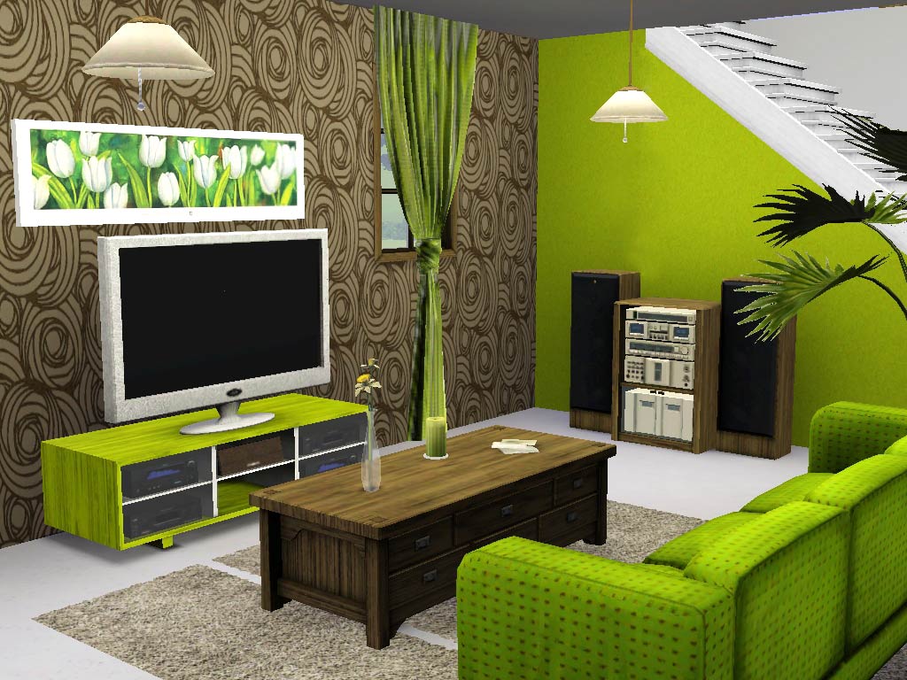 living room set sims 2