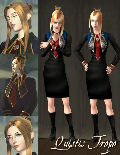 Mod The Sims Squall And Quistis From Final Fantasy 8 In Their Seed Uniforms