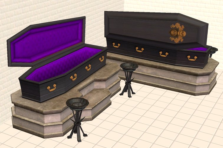 Mod The Sims Coffin Bed Recolors