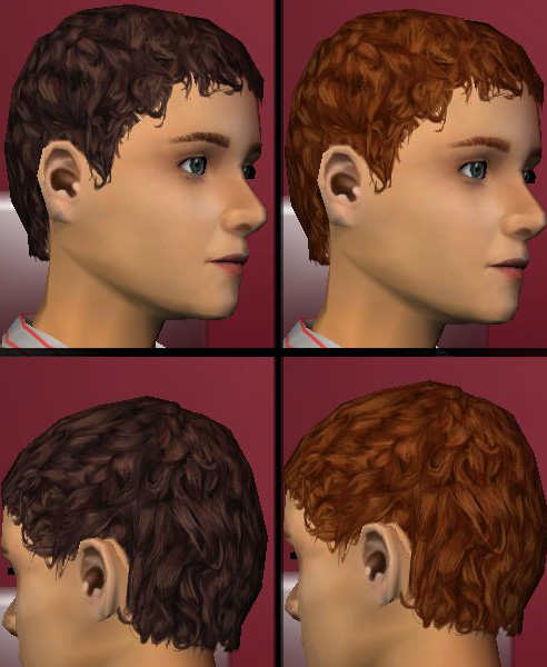 Mod The Sims Need A Trim The Only Close Cropped Curly Hair Youll