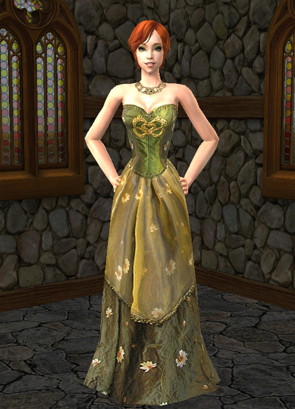 Mod The Sims - Green dress