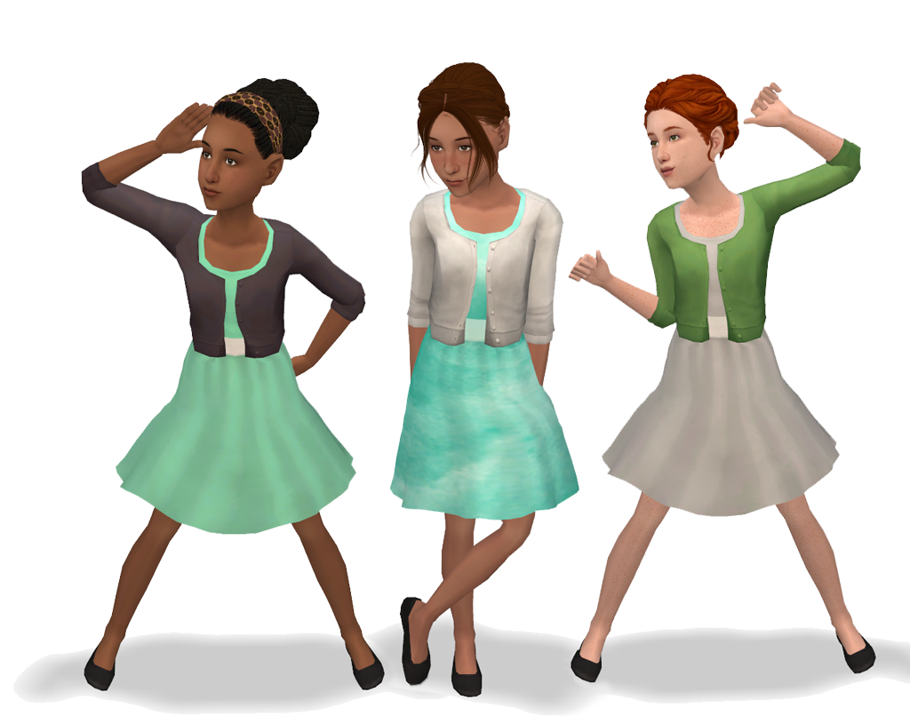 Mod The Sims - Honey - dress for girls