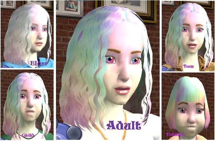 sims 4 mods hair multicolored