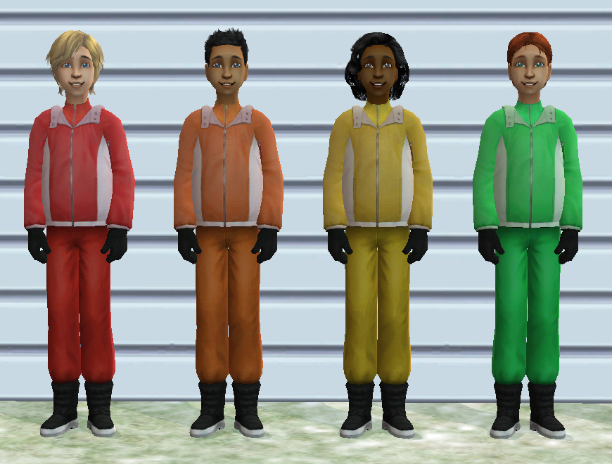 Mod The Sims - Proper Winter Coats for Kids - 8 Colors