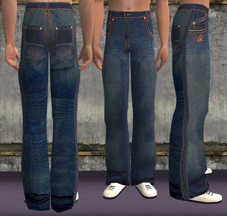 Mod The Sims - Trendy Akademiks baggy pants for men