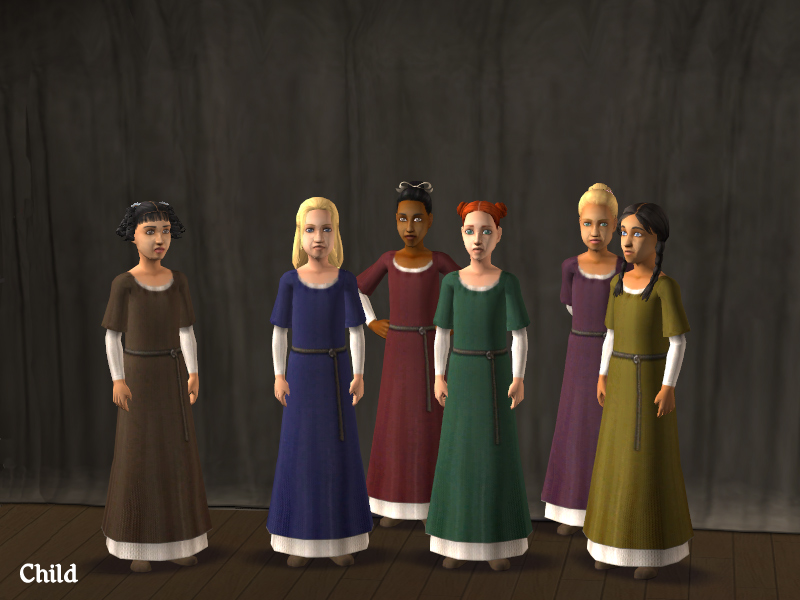 Mod The Sims - Medieval Tunic Dress