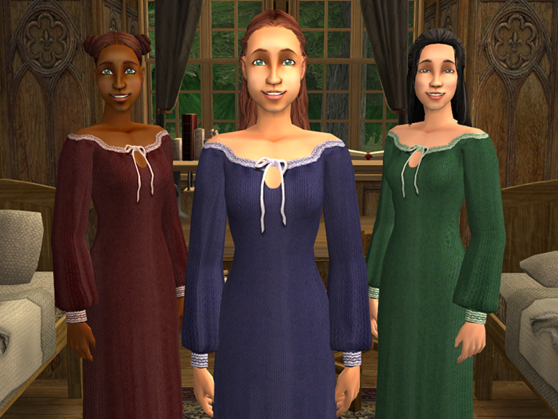 Mod The Sims - Medieval Sleep Chemise