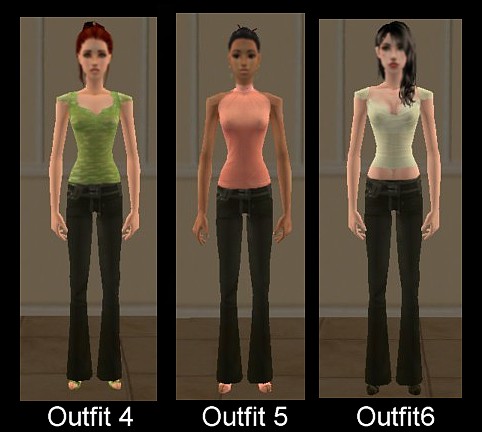 Mod The Sims - 3 Teen Outfits (pack2)