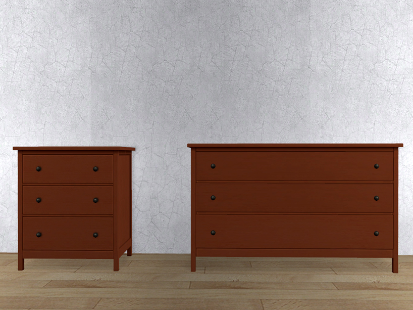 Mod The Sims - Short, 2-Tile Ikea Dressers