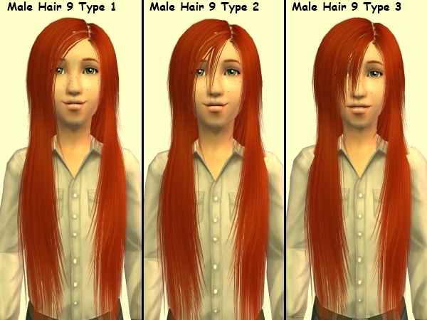 Mod The Sims - Maxis Match Retextures of SimCribbling's Male Hair 9 (All  Types)