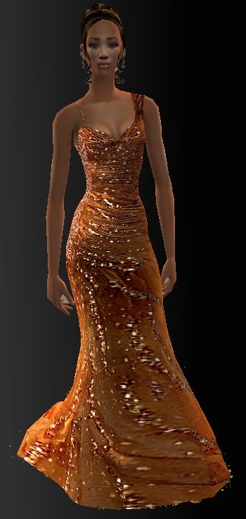 Mod The Sims - Golden versace dress