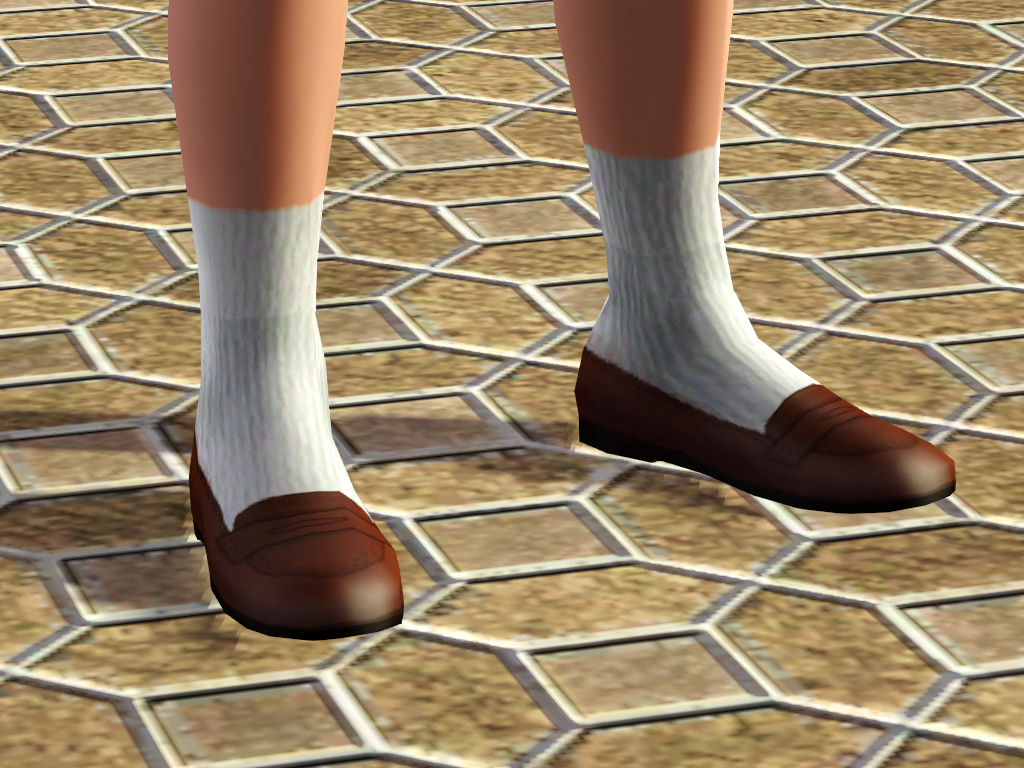 Mod The Sims - Penny Loafers for Girls