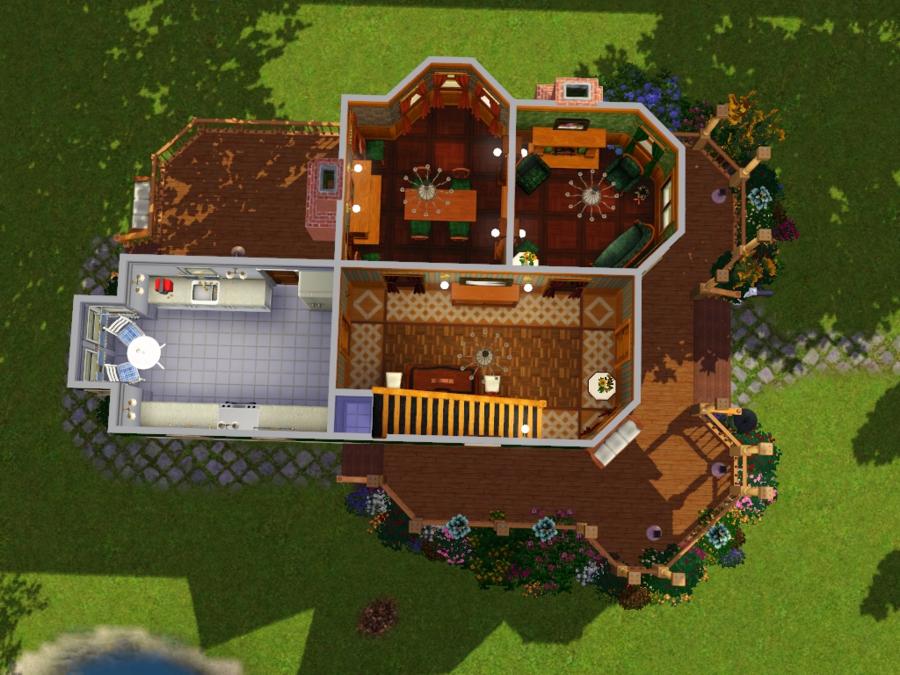 Mod The Sims Laura Hawkins House Ca, Queen Anne Victorian House Plans