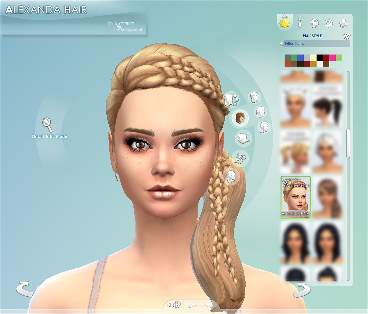 Mod The Sims - Alexandra Hair -NEW MESH-