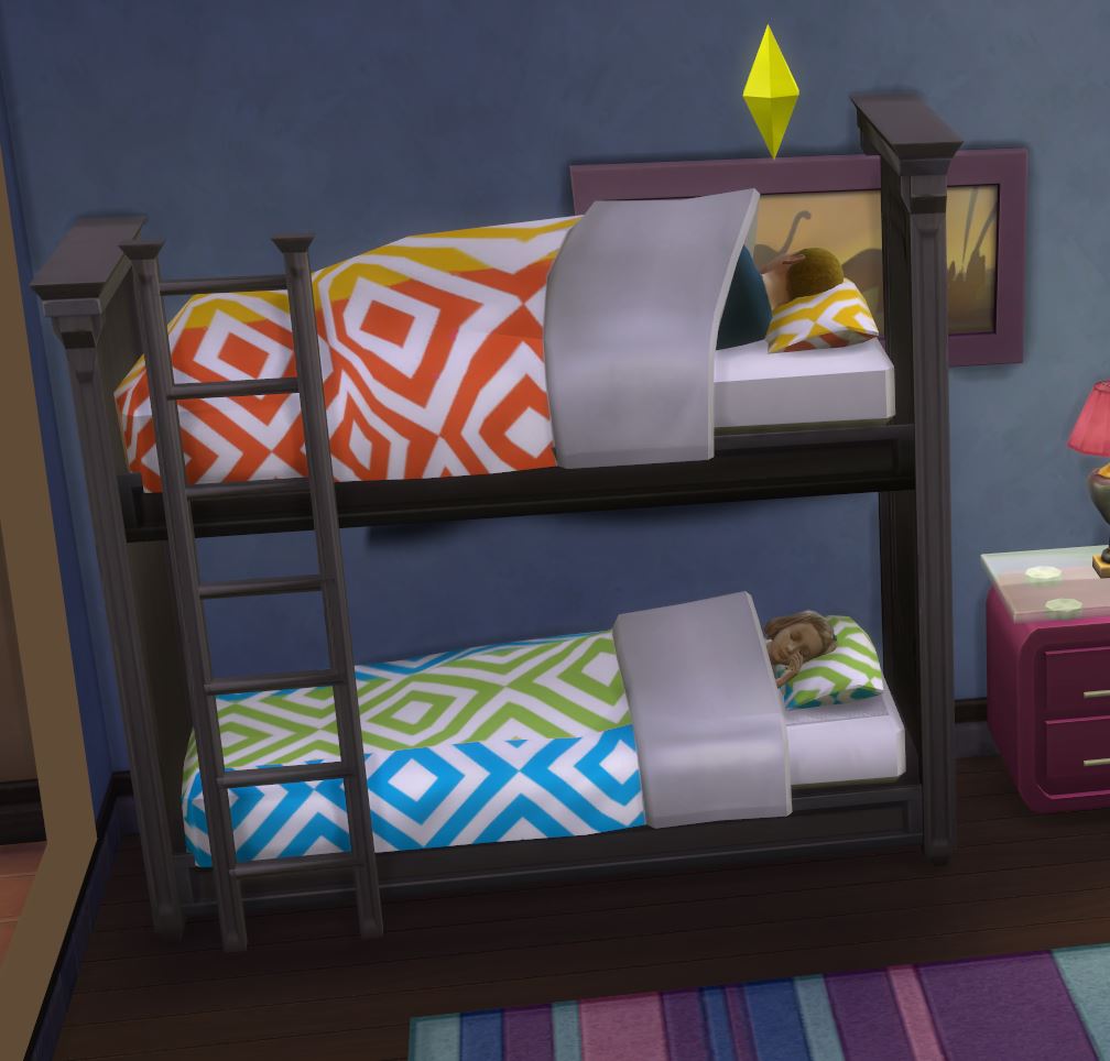 Mod The Sims Functional Bunk Bed, Sims 4 Cc Bunk Beds