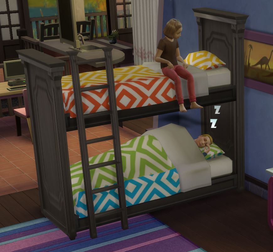 Mod The Sims Functional Bunk Bed, Can Toddlers Sleep In Bunk Beds Sims 4