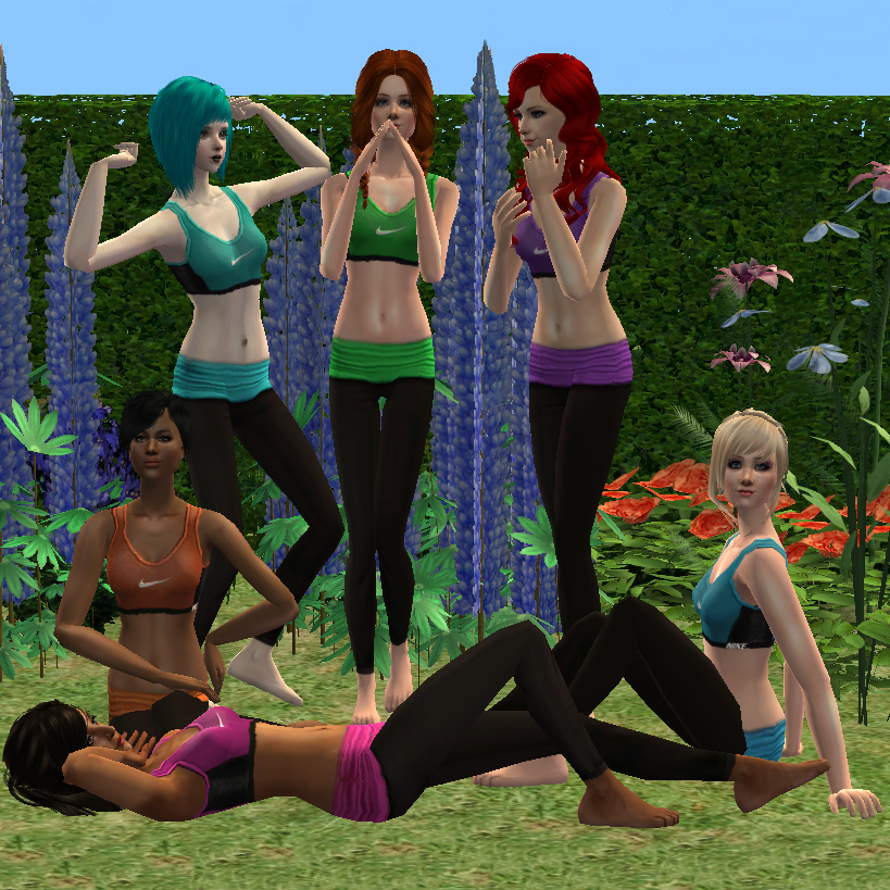 Mod The Sims - Yoga Leggings with Nike Sports Bra