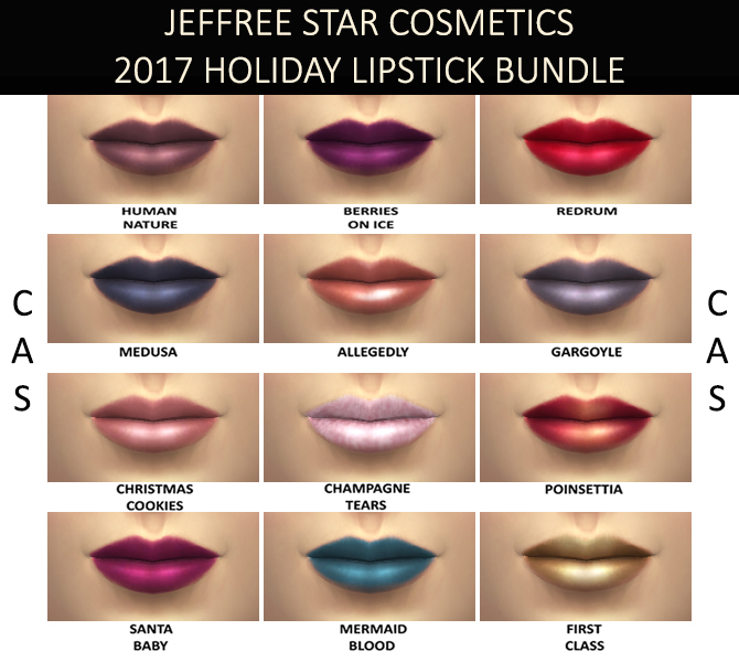 Mod The Sims - Lipstick **Jeffree Star Holiday Bundle**