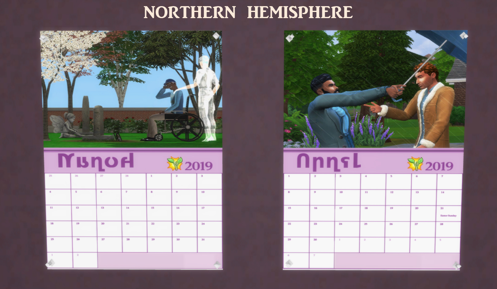 Mod The Sims MTS 2019 Official Sims 4 Calendars