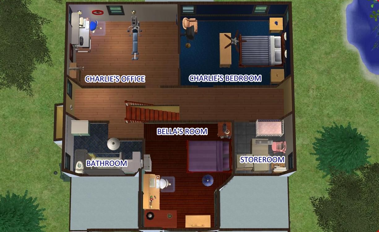 Mod The Sims Swan House From Twilight Furnished And Unfurnished