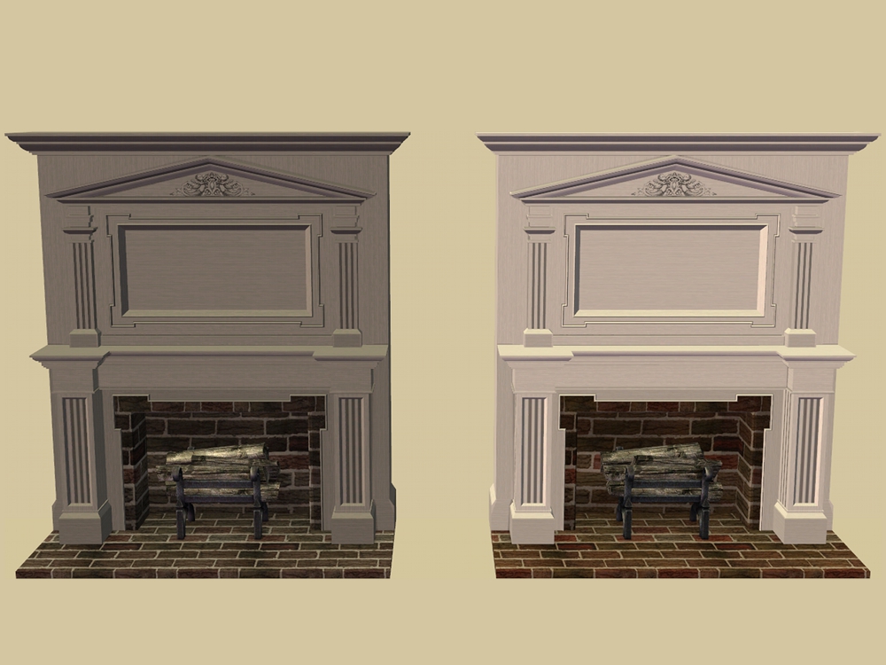 Mod The Sims - HL's Colonial Fireplace in Pooklet Colours