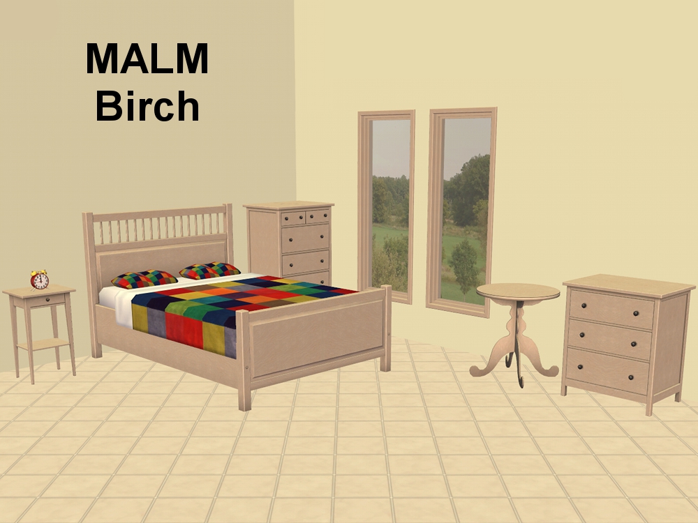 Levendig mijn communicatie Mod The Sims - HEMNES Bedroom Furniture MALM Colours