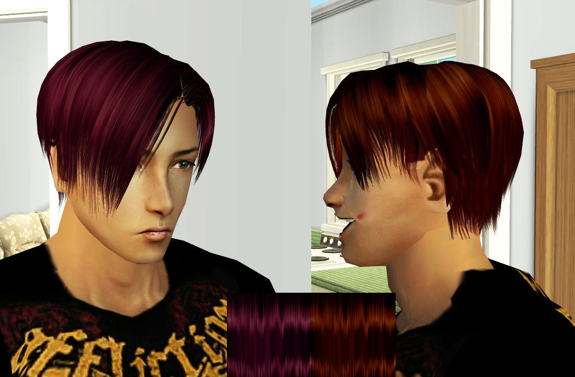 mod the sims - miniya - leon's hairstyle in resident evil vi