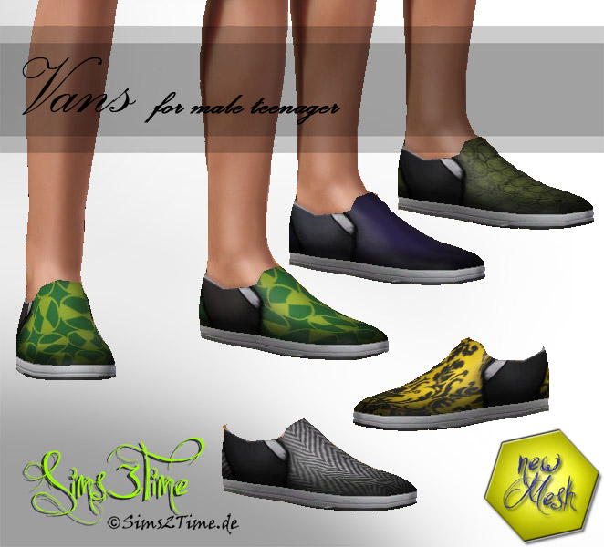 Mod The Sims - Vans for male teenagers