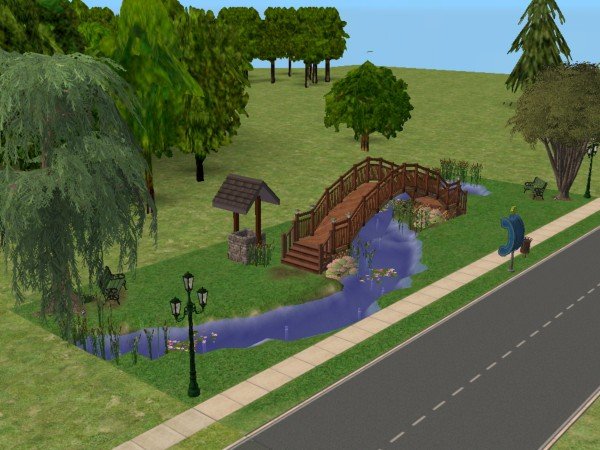 Mod The Sims - Brixham Project - Lovebirds' Stroll, a park