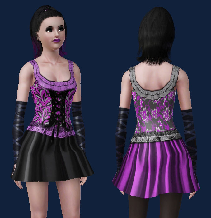 Mod The Sims - Corset Minidress