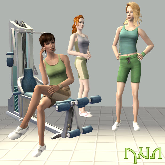 Mod The Sims - 3 Refreshing Recolours - FT Athletic Wear
