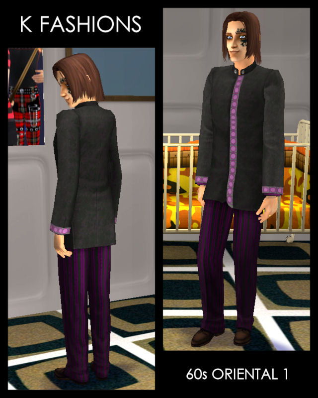 Mod The Sims - 60s Oriental (two formal outfits)