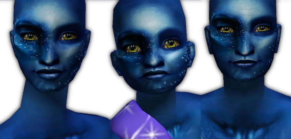 Mod The Sims - Avatar Inspired Alien Skin Tone + Eyes