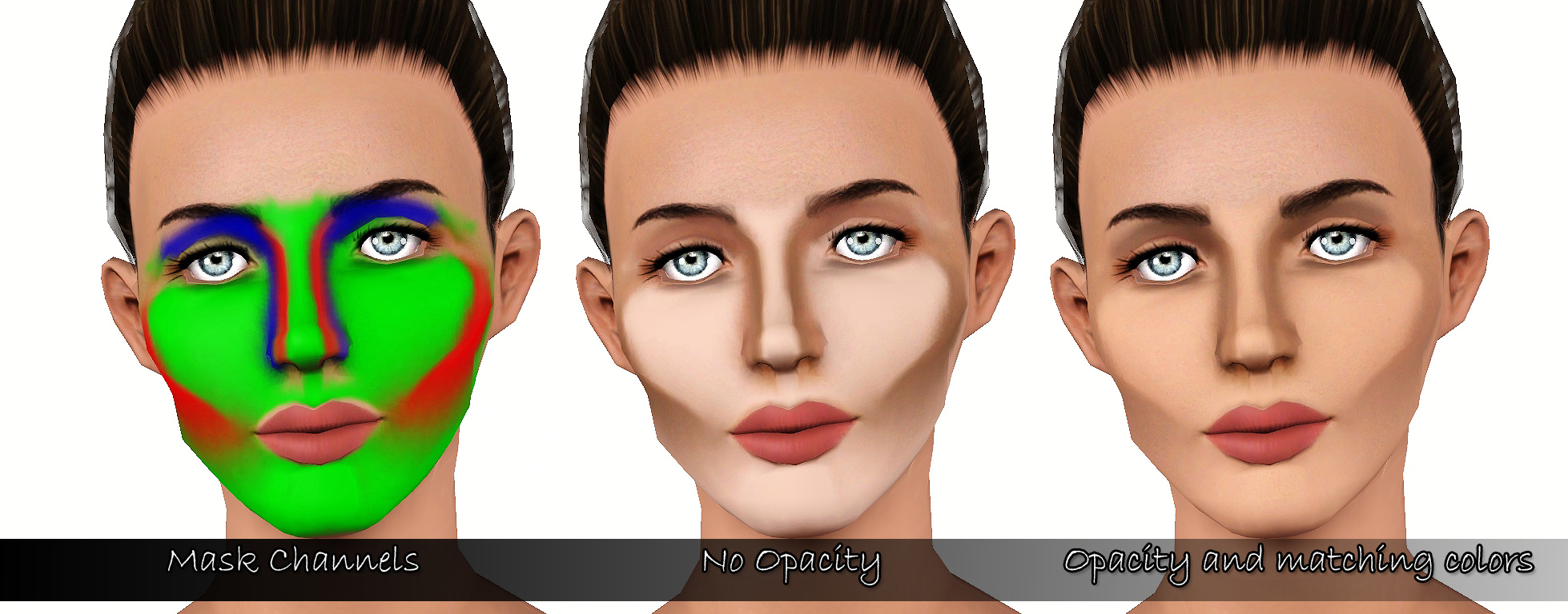 Mod The Sims Full Face Contouring Blush
