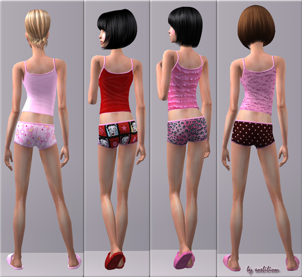 Mod The Sims - Adorable Undies for Teens