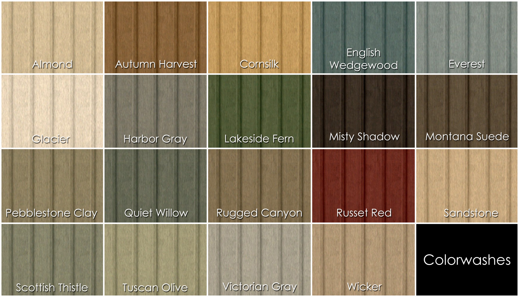 Siding Color Chart