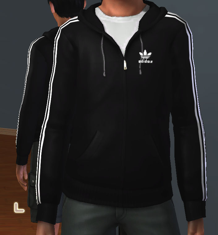 Mod The Sims - Adidas hoodie for male adults