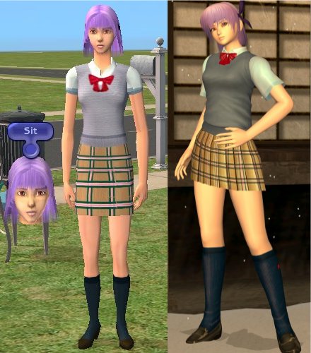 Mod The Sims Ayane From Dead Or Alive