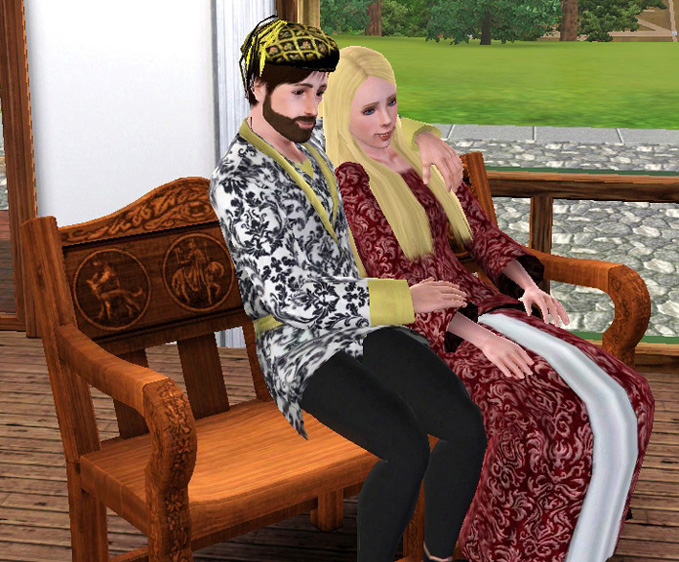 Mod The Sims - Medieval Living Room Set - Sims 2 Conversion
